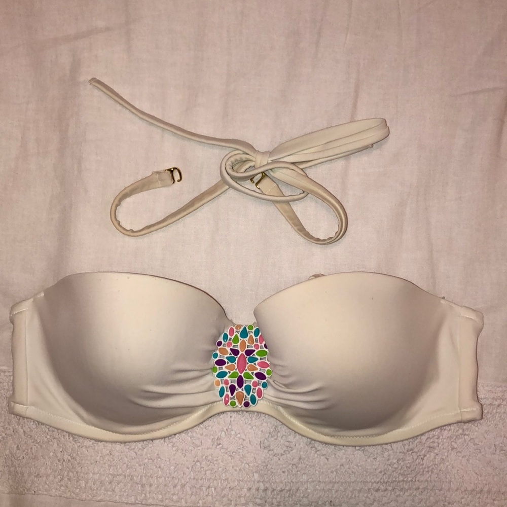 victoria’s secret swim top w jewel
